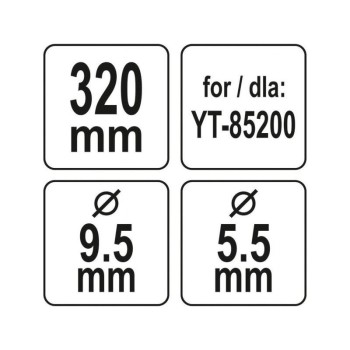 YATO Fűnyírókés YT-85200 fűnyíróhoz 320 mm (YT-85160)
