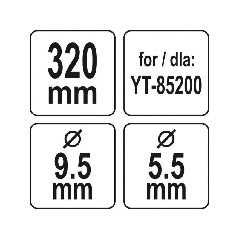 YATO Fűnyírókés YT-85200 fűnyíróhoz 320 mm (YT-85160)
