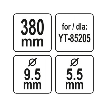 YATO Fűnyírókés YT-85205 fűnyíróhoz 380 mm (YT-85161) YATO Fűnyírókés YT-85205 fűnyíróhoz 380 mm (YT-85161)