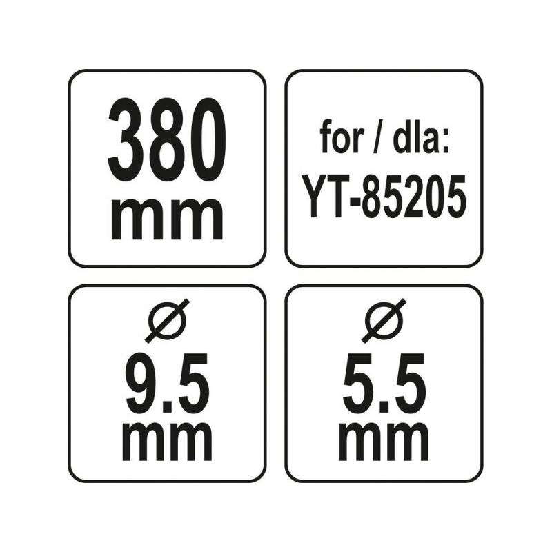 YATO Fűnyírókés YT-85205 fűnyíróhoz 380 mm (YT-85161)