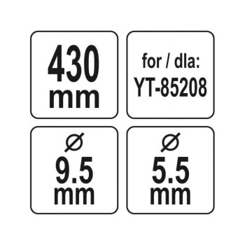 YATO Fűnyírókés YT-85208 fűnyíróhoz 430 mm (YT-85162)