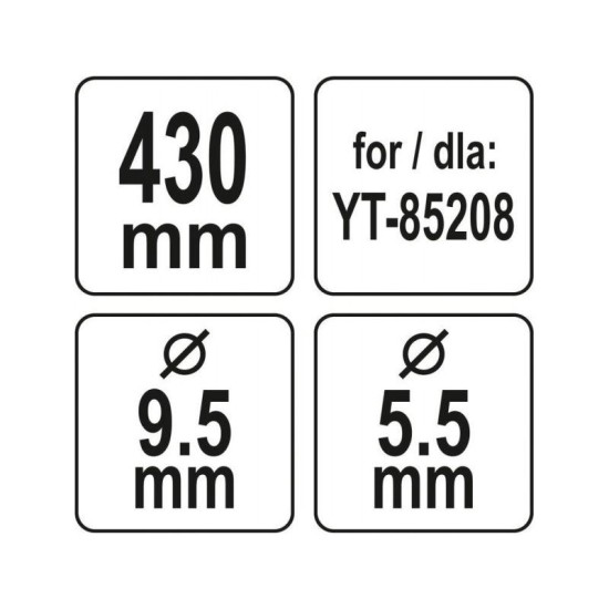 YATO Fűnyírókés YT-85208 fűnyíróhoz 430 mm (YT-85162) YATO Fűnyírókés YT-85208 fűnyíróhoz 430 mm (YT-85162)