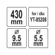 YATO Fűnyírókés YT-85208 fűnyíróhoz 430 mm (YT-85162) YATO Fűnyírókés YT-85208 fűnyíróhoz 430 mm (YT-85162)