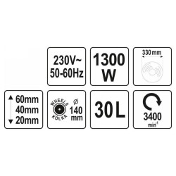 YATO Fűnyíró 1300 W (YT-85200)