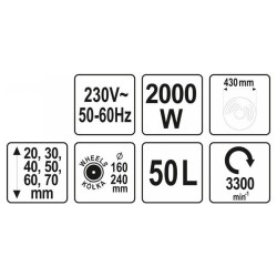 YATO Fűnyíró 2000 W (YT-85208)