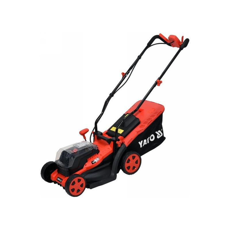 YATO Akkus fűnyíró 340 mm 2 x 18 V (2 x 2,0 Ah akku + töltő) (YT-85220)