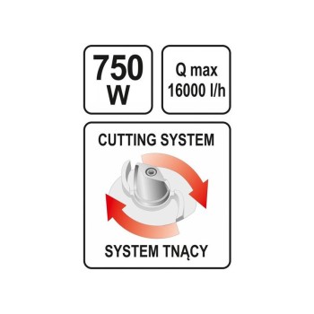 YATO Szennyvíz szivattyú 750 W (YT-85350)