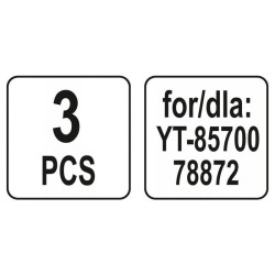 YATO Szintetikus porzsák 20 liter YT-85700 porszívóhoz (3 db/cs) (YT-85735)