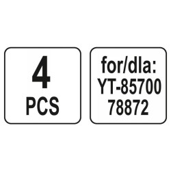 YATO Papír porzsák 20 liter YT-85700 porszívóhoz (4 db/cs) (YT-85736) YATO Papír porzsák 20 liter YT-85700 porszívóhoz (4 db/cs) (YT-85736)