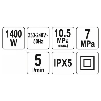 YATO Magasnyomású mosó 1400W 105bar (YT-85910)