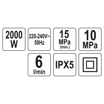 YATO Magasnyomású mosó 2000W 150bar (YT-85915) YATO Magasnyomású mosó 2000W 150bar (YT-85915)