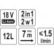 YATO Akkus permetező 12 liter 18 V Li-Ion (akku + töltő nélkül) (YT-86211)