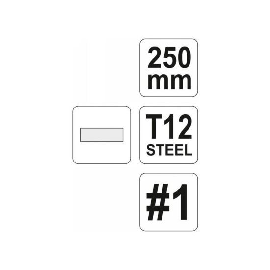 YATO Lapos reszelő 250 mm / #1 durva (YT-6223)