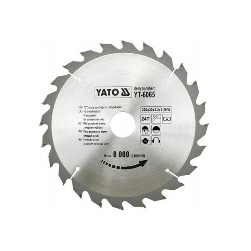 YATO Fűrésztárcsa fához 200 x 30 x 2,2 mm / 24T (YT-6065)