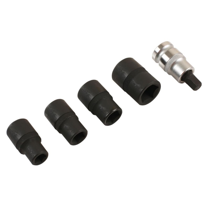 Fékjavító dugókulcs készlet 5 lapú - ötszögű 1/2'' 5 db-os - Laser Tools Fékjavító dugókulcs készlet 5 lapú - ötszögű 1/2'' 5 db-os - Laser Tools