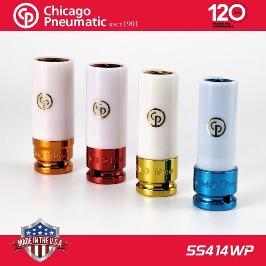 Légkulcsfej készlet 1/2'' 4 db-os alufelnihez hosszított - Chicago