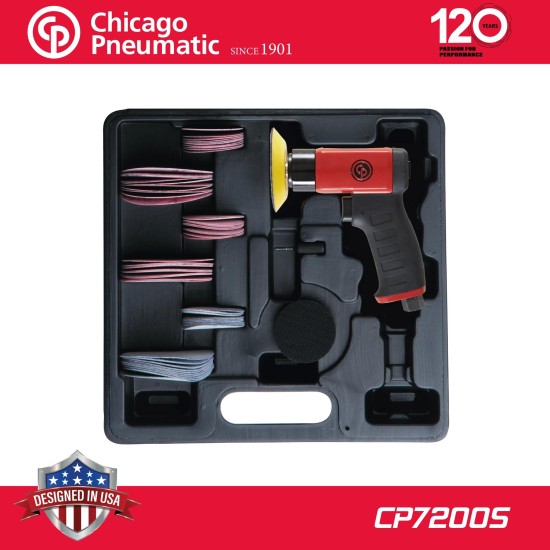 Levegős excenter csiszológép 50-75 mm 2''-3''- 2.5 mm MINI készlet Chicago