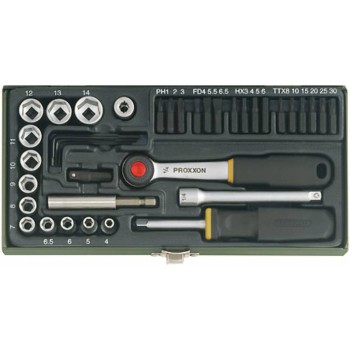 Dugókulcs készlet 1/4'' 6 lap 4-13 mm 38 db-os PROXXON