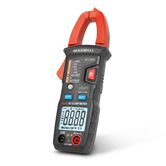 Multimeter lakatfogós AC/DC 600V / 600A - Maxwell