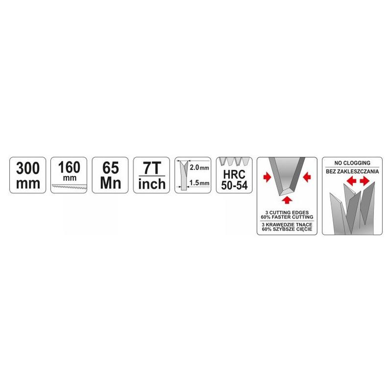 YATO Gipszkartonfűrész 160 mm (YT-3134)