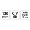 YATO Laposvágó 12/130mm CrV60 (YT-4693)