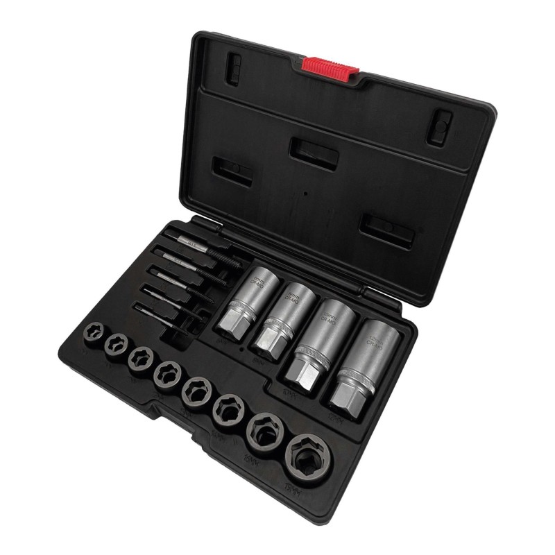 Csavarkiszedő - törtcsavar kihajtó készlet 17 részes - Welzh (4113-WW)