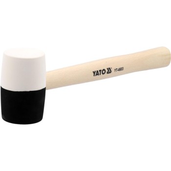 YATO Gumikalapács 580 g (fekete-fehér) 58 mm (YT-4603) YATO Gumikalapács 580 g (fekete-fehér) 58 mm (YT-4603)