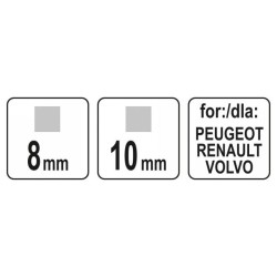 YATO Olajleeresztő kulcs 8 x 10 mm (Peugeot, Renault, Volvo) (YT-05995) YATO Olajleeresztő kulcs 8 x 10 mm (Peugeot, Renault, Volvo) (YT-05995)
