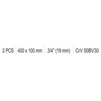 YATO L-alakú hajtókar 3/4' 400 x 100 mm CrV (YT-13475)
