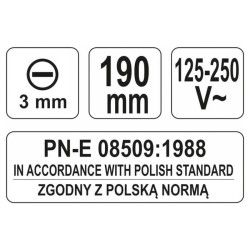 YATO Fázisceruza 190 mm (YT-28300) YATO Fázisceruza 190 mm (YT-28300)
