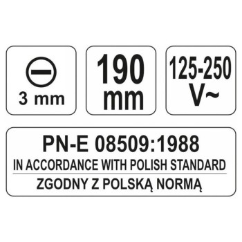 YATO Fázisceruza 190 mm (YT-28300)