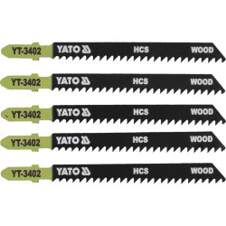 YATO Dekopírfűrészlap T8TPI 100/75 mm HCS (5 db/cs) (YT-3402) YATO Dekopírfűrészlap T8TPI 100/75 mm HCS (5 db/cs) (YT-3402)