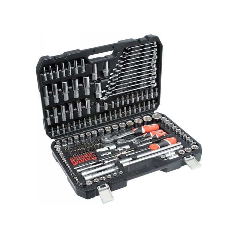 YATO Dugókulcs készlet 216 részes 1/4', 3/8', 1/2' CrV (YT-38841)