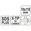 YATO Kőzetfúró 10 x 110/50 mm négyélű SDS-Plus (YT-41934)