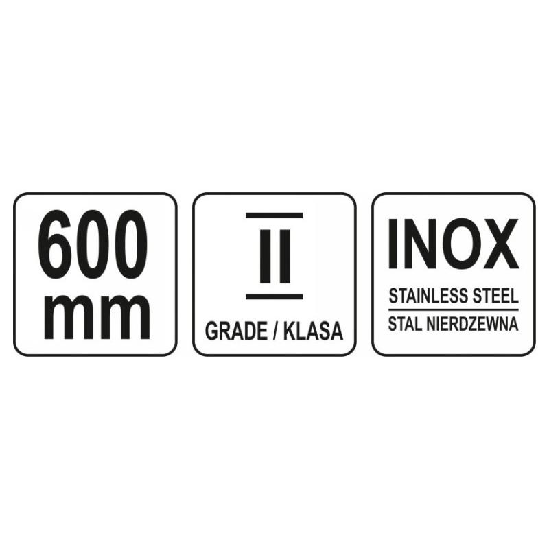 YATO Vonalzó inox 600 mm (YT-70723)
