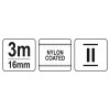 YATO Mérőszalag 3 m x 16 mm (YT-71151)