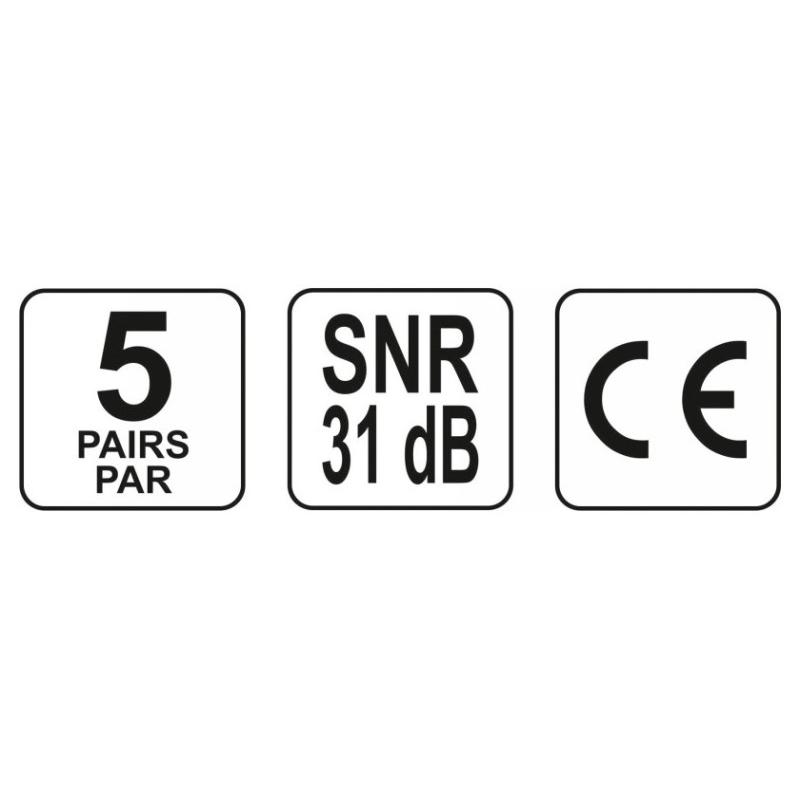 YATO Füldugó vágott 7-12 mm (5 pár/cs) (YT-74551)