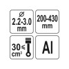 YATO Fűkasza damilfej 2,2-3,0 mm alumínium (YT-85111)