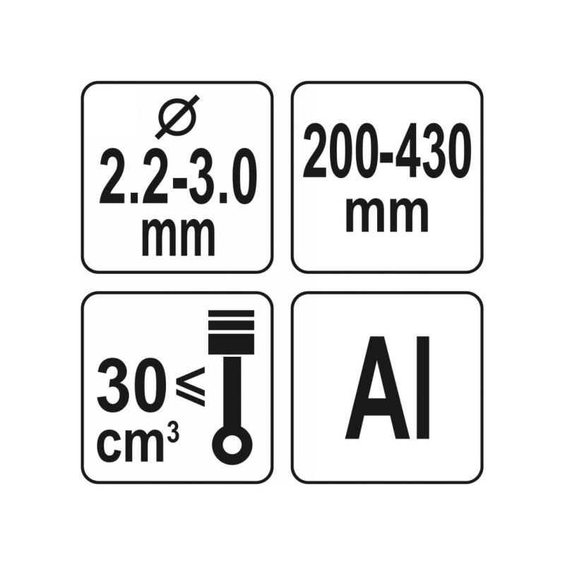 YATO Fűkasza damilfej 2,2-3,0 mm alumínium (YT-85111)