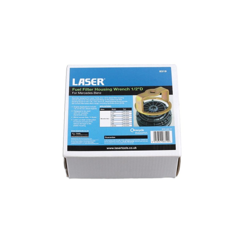 Üzemanyagszűrő kulcs 85 mm x 14 lap - Mercedes-Benz 1.6-2.0-2.2 Dízel (LAS-8319)