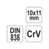 YATO Hajlított csillagkulcs 10 x 11 mm CrV (YT-03952)