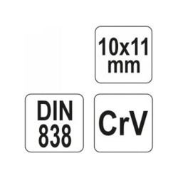 YATO Hajlított csillagkulcs 10 x 11 mm CrV (YT-03952) YATO Hajlított csillagkulcs 10 x 11 mm CrV (YT-03952)