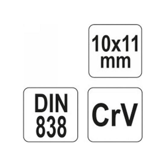 YATO Hajlított csillagkulcs 10 x 11 mm CrV (YT-03952) YATO Hajlított csillagkulcs 10 x 11 mm CrV (YT-03952)