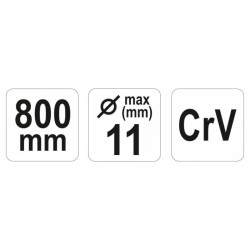 YATO Betonvas vágó 800 mm CrV max 11 mm (YT-18400) YATO Betonvas vágó 800 mm CrV max 11 mm (YT-18400)