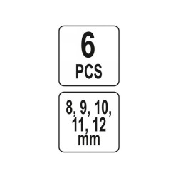 YATO Csaptelep kulcs készlet 6 részes (YT-24780) YATO Csaptelep kulcs készlet 6 részes (YT-24780)
