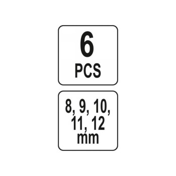 YATO Csaptelep kulcs készlet 6 részes (YT-24780)