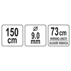 YATO Csőtisztító spirál 1,5 m (YT-24983) YATO Csőtisztító spirál 1,5 m (YT-24983)