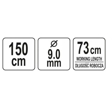 YATO Csőtisztító spirál 1,5 m (YT-24983) YATO Csőtisztító spirál 1,5 m (YT-24983)