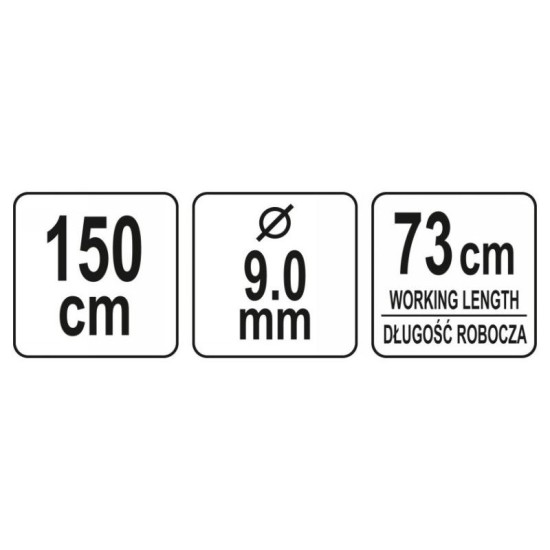 YATO Csőtisztító spirál 1,5 m (YT-24983) YATO Csőtisztító spirál 1,5 m (YT-24983)