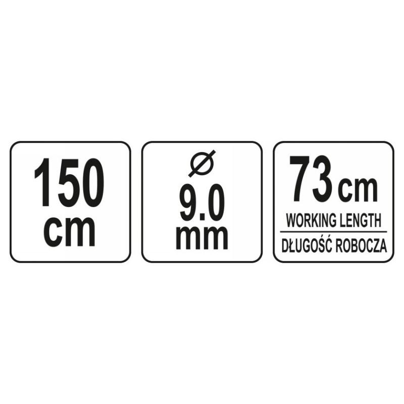 YATO Csőtisztító spirál 1,5 m (YT-24983)